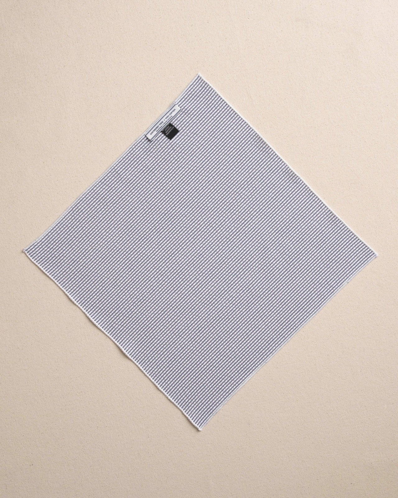 Southern Tide Blue and White Seersucker Pocket Square For Men