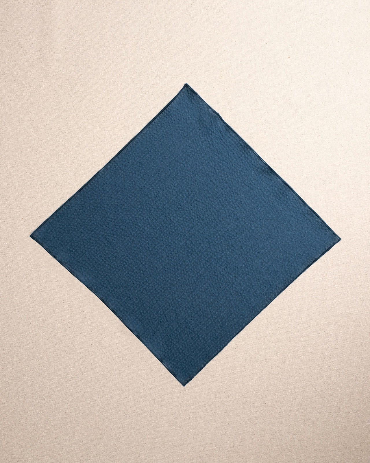 Southern Tide Nautical Blue Seersucker Pocket Square For Men