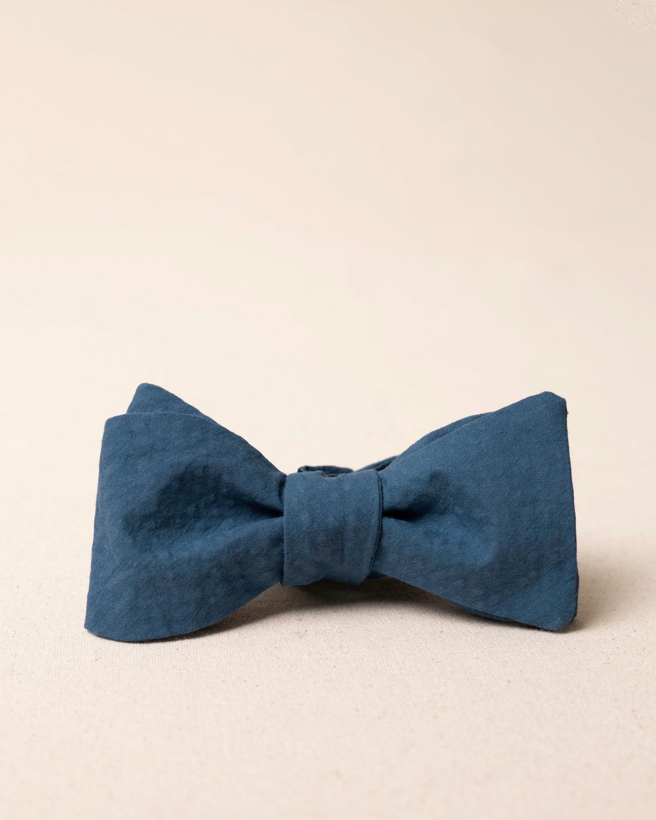 Southern Tide High Cotton Nautical Blue Seersucker Bow Tie For Men