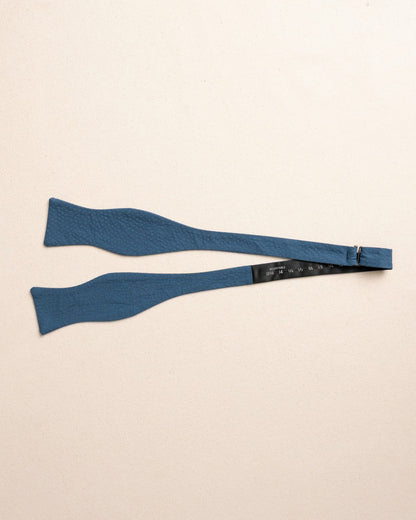 Southern Tide High Cotton Nautical Blue Seersucker Bow Tie For Men
