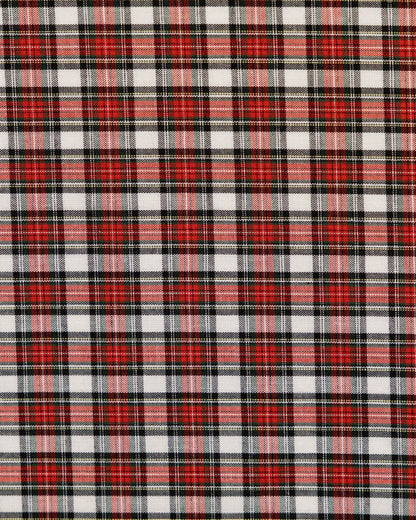 Southern Tide Peppermint Plaid Cotton Pocket Square For Men