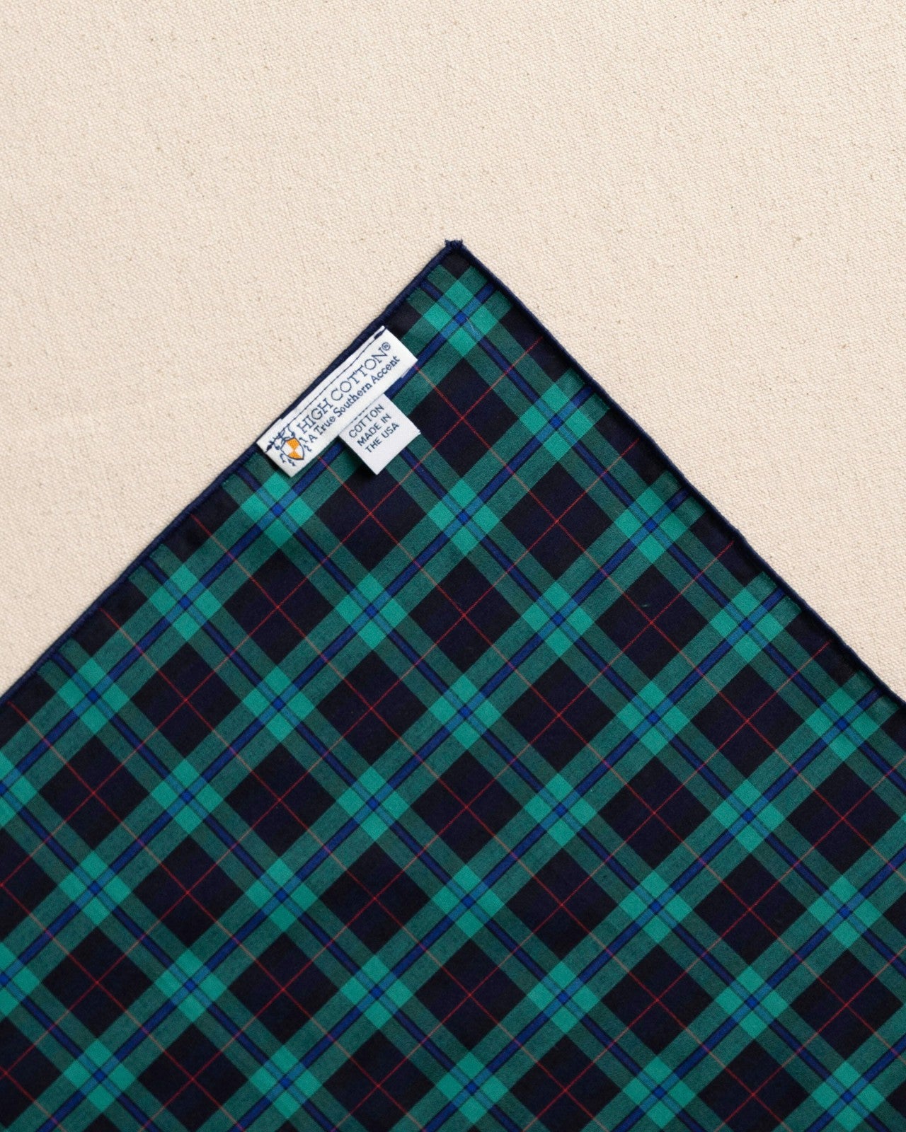 Southern Tide Macleod Tartan Pocket Square For Men