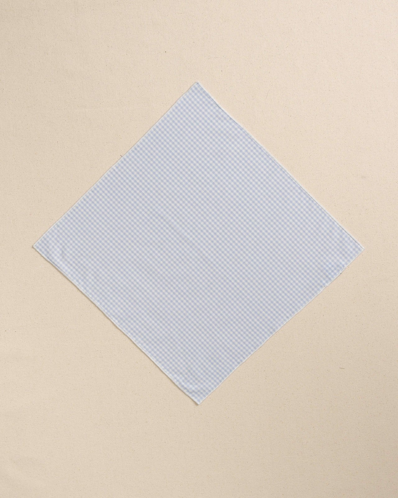 Southern Tide Blue Gingham Pocket Square For Men