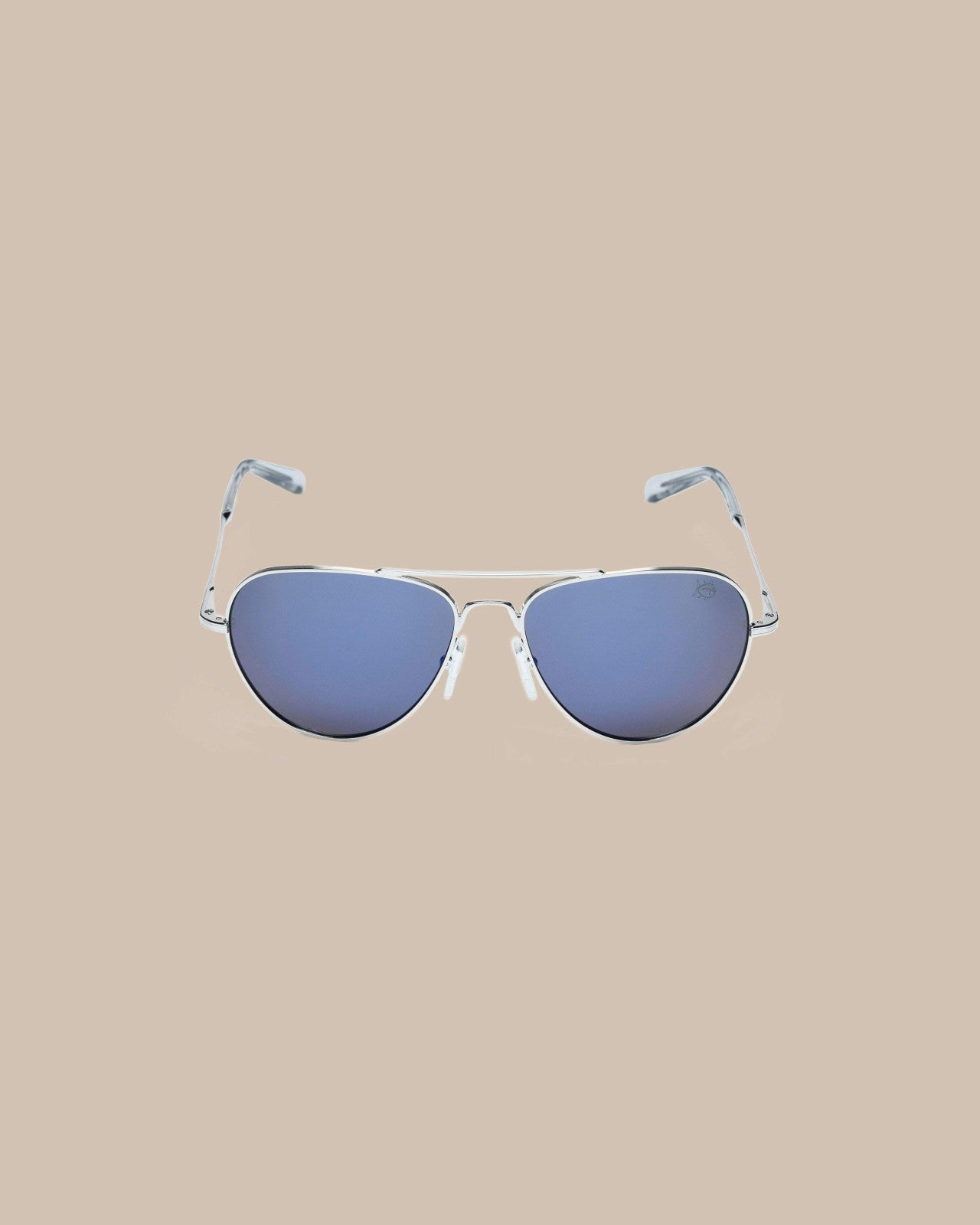 White Gold Frame with Arctic Blue Nylon Lens,OS