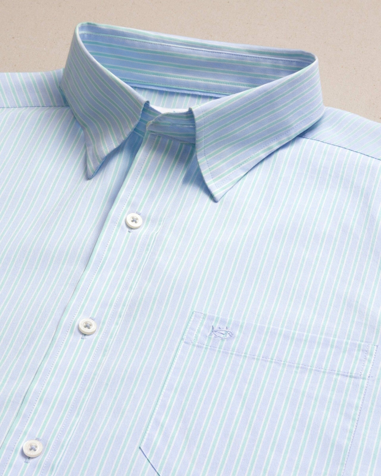Southern Tide Amelia Island Stripe Charleston Sport Shirt For Men|Sale