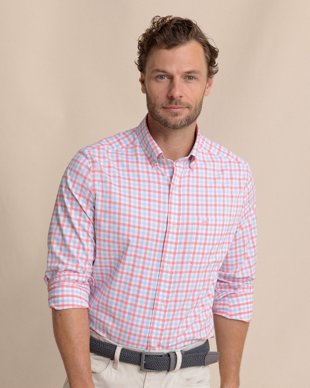 Southern Tide Albemarle Gingham brrr°® Sport Shirt For Men|Sale