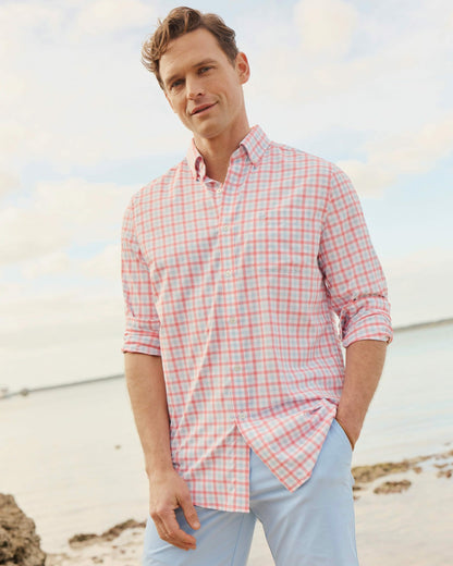 Southern Tide Albemarle Gingham brrr°® Sport Shirt For Men|Sale