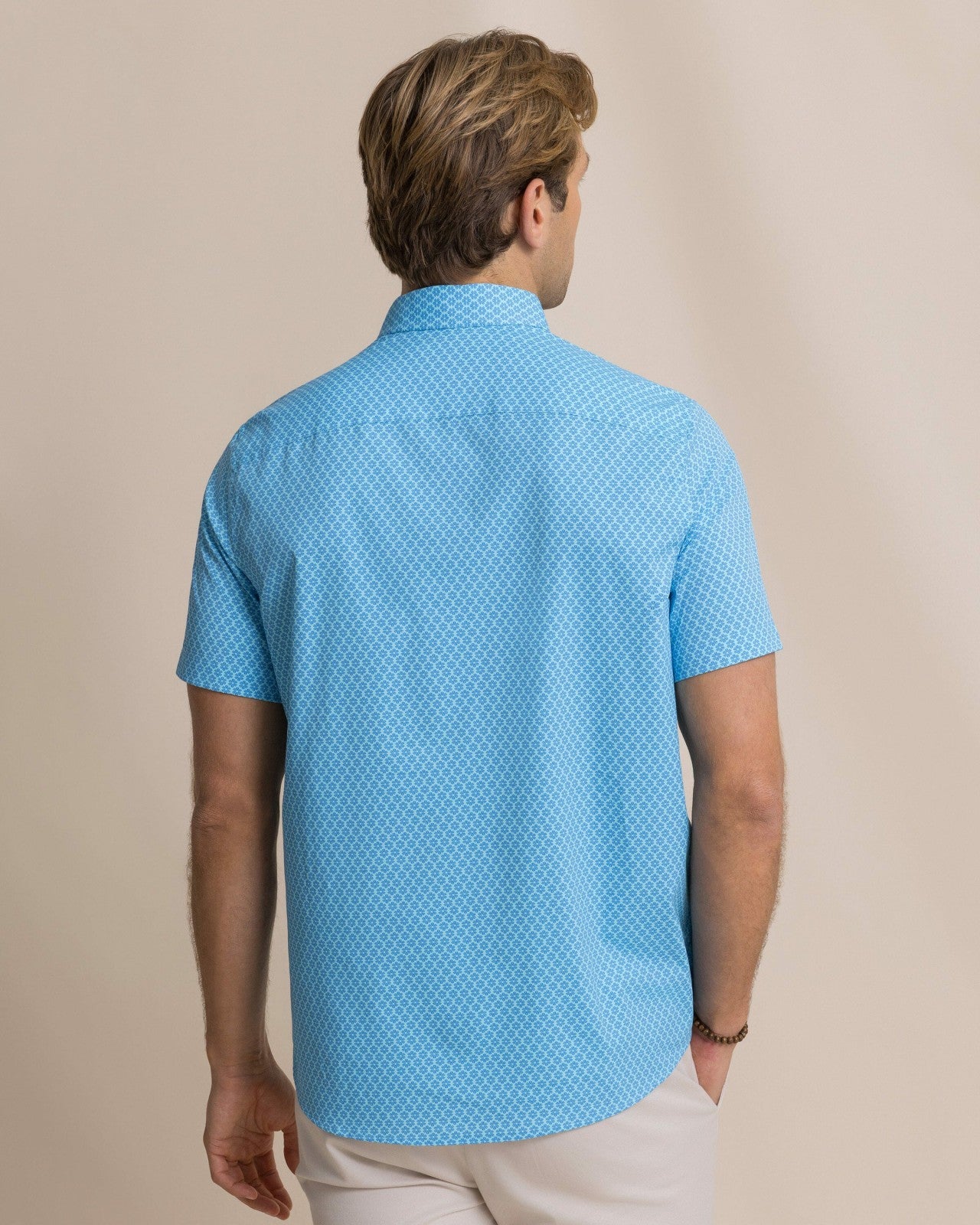 Southern Tide Flower Garden Short Sleeve Sport Shirt For Men|Sale