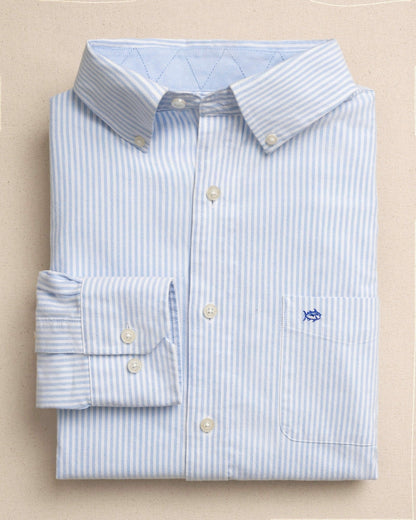 Southern Tide Harborview Charleston Oxford Stripe Sport Shirt For Men|Sale