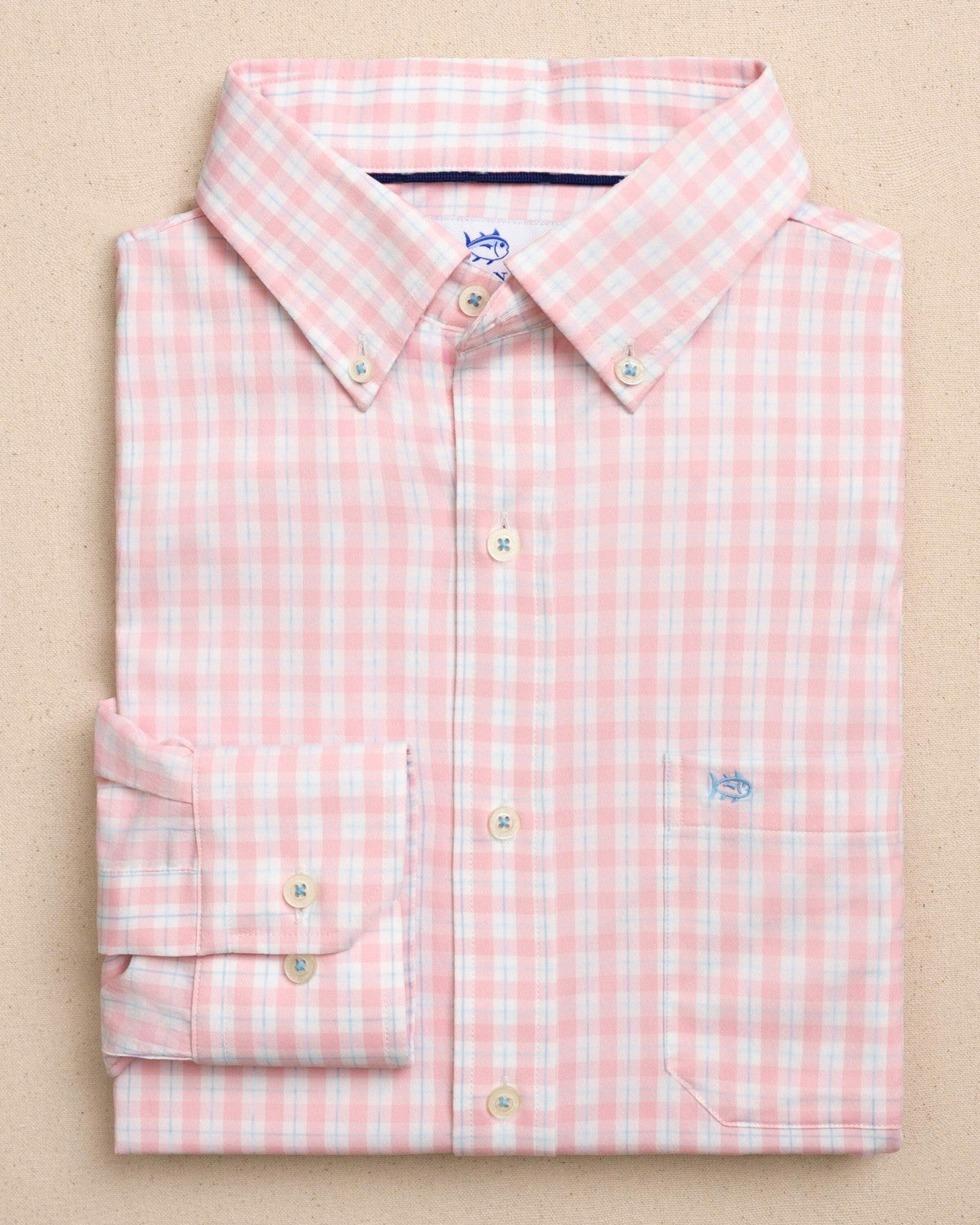 Southern Tide Precheck Plaid Coastal Breeze® Sport Shirt For Men|Sale