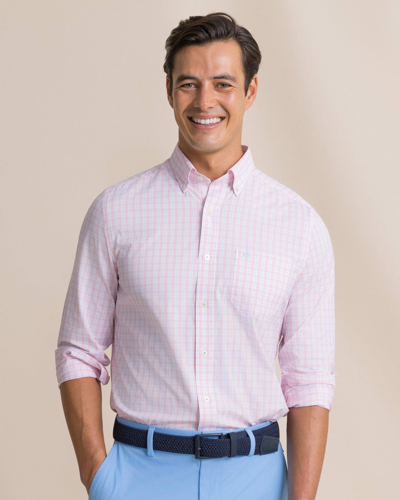 Southern Tide Precheck Plaid Coastal Breeze® Sport Shirt For Men|Sale