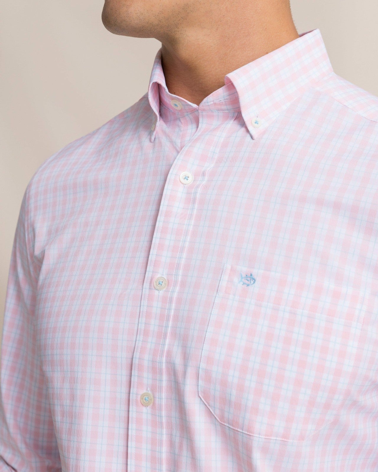 Southern Tide Precheck Plaid Coastal Breeze® Sport Shirt For Men|Sale