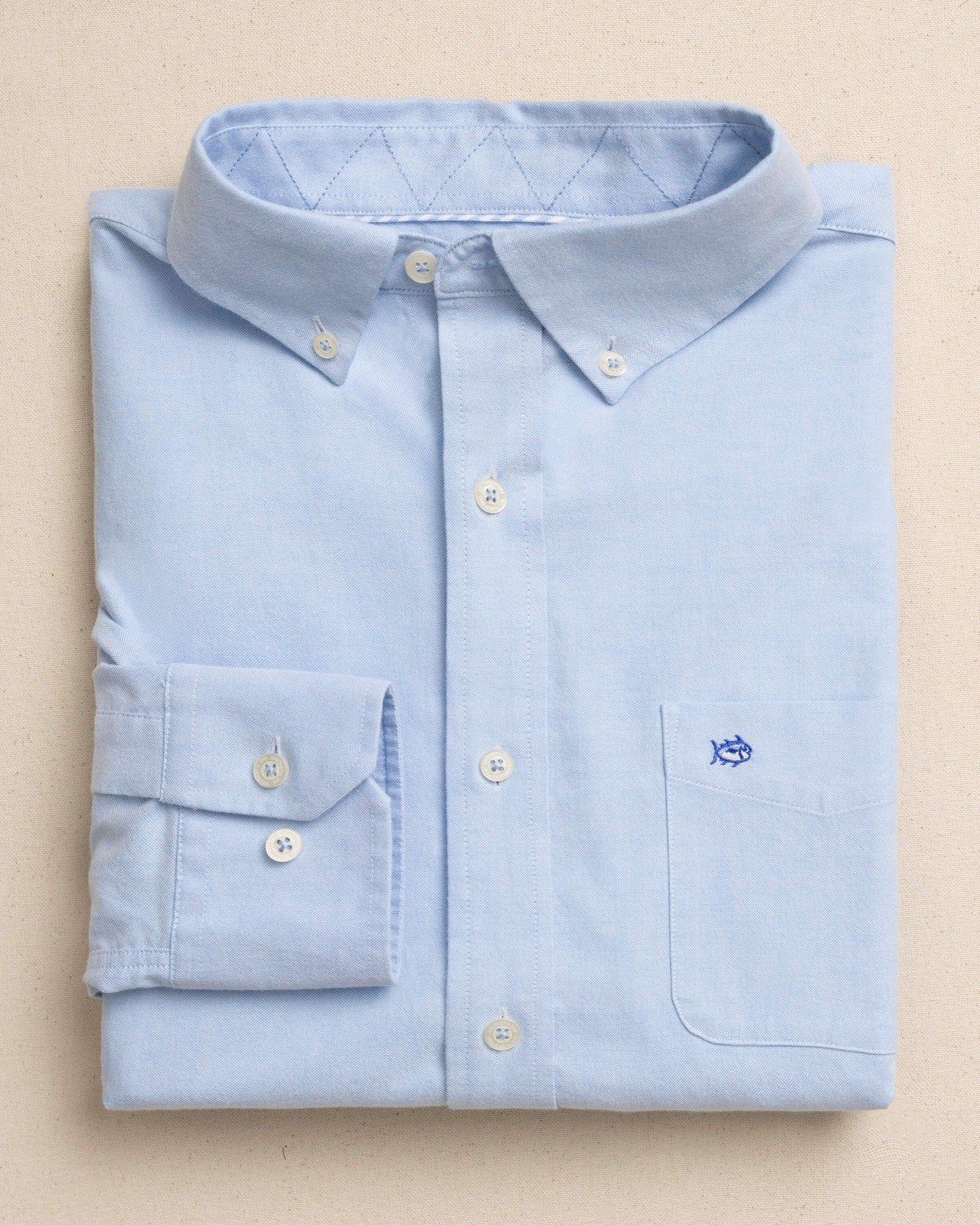 Southern Tide Charleston Oxford Solid Sport Shirt For Men|Sale