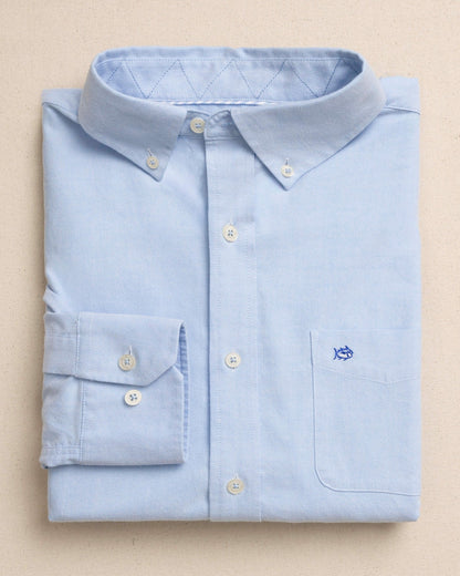 Southern Tide Charleston Oxford Solid Sport Shirt For Men|Sale