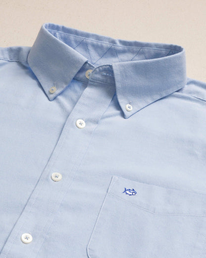 Southern Tide Charleston Oxford Solid Sport Shirt For Men|Sale