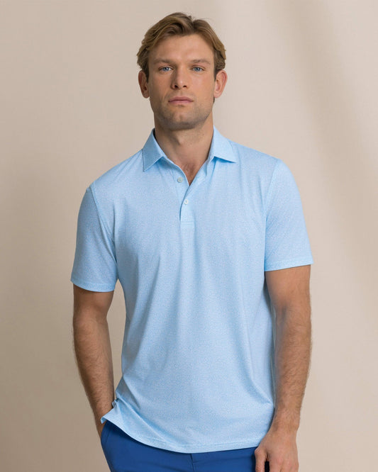 Southern Tide Driver Paradise Shores Printed Polo For Men|Sale