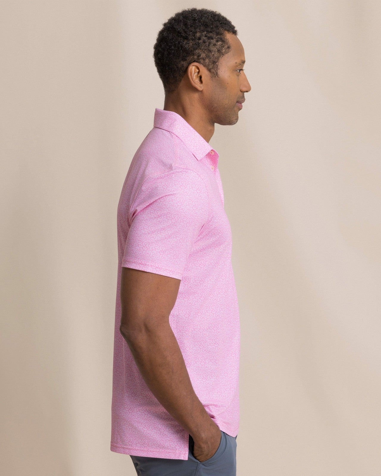 Southern Tide Driver Paradise Shores Printed Polo For Men|Sale