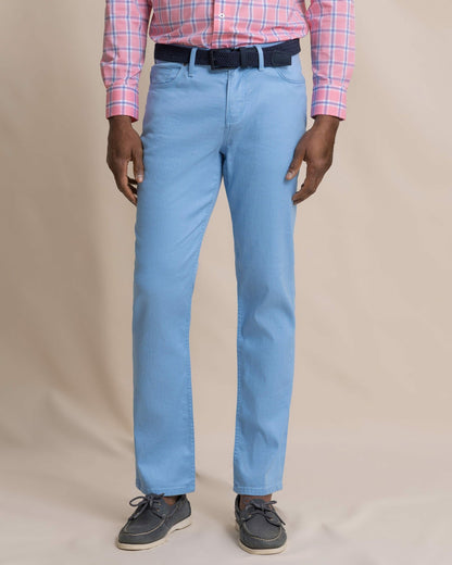 Southern Tide Bluewater Five Pocket Pant - Ocean Channel For Men|Sale