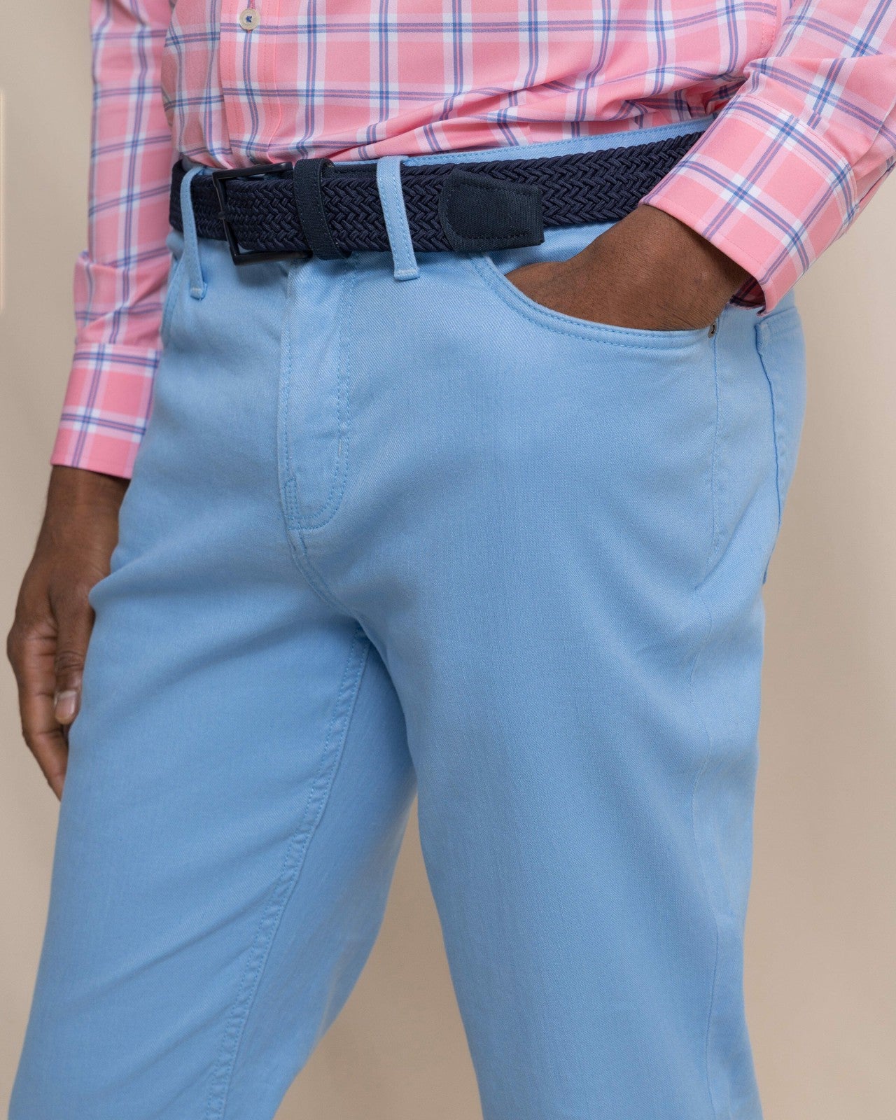 Southern Tide Bluewater Five Pocket Pant - Ocean Channel For Men|Sale