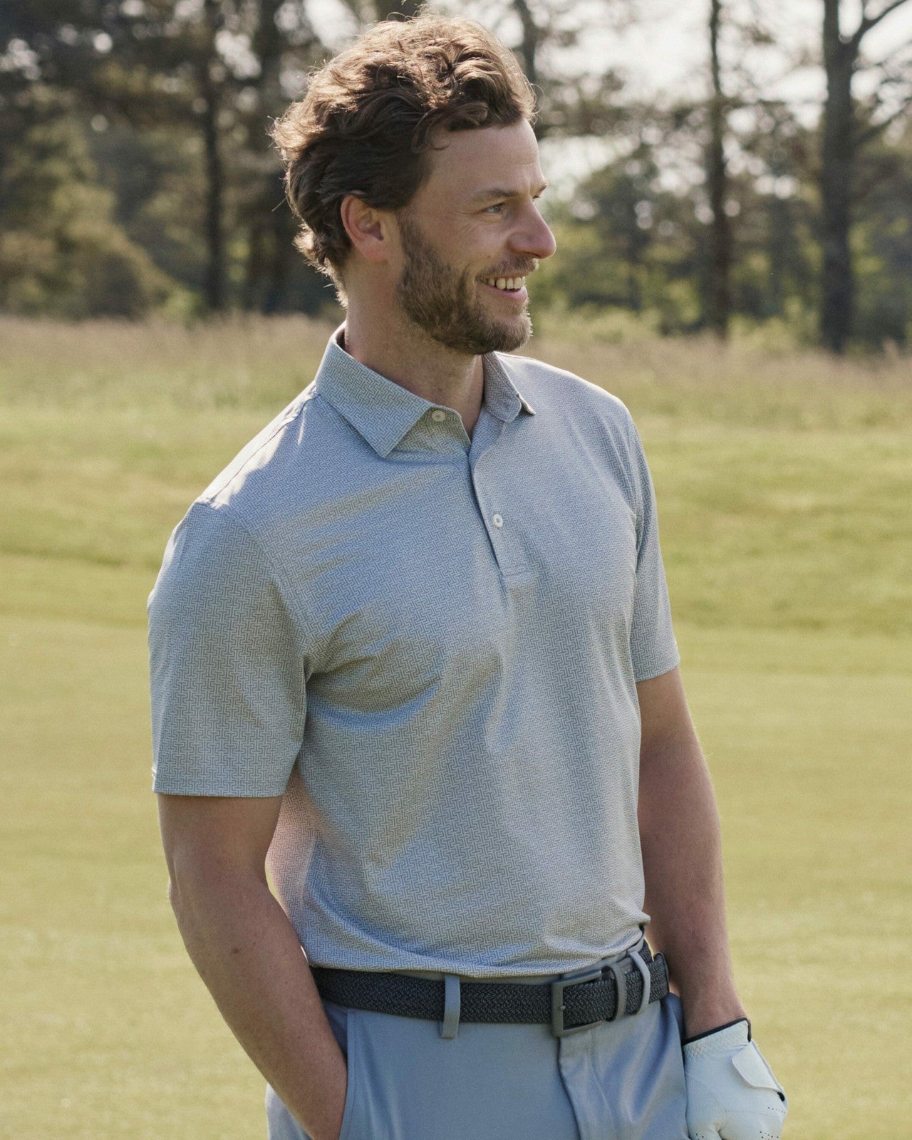 Southern Tide Driver ST Geo Printed Polo For Men|Sale