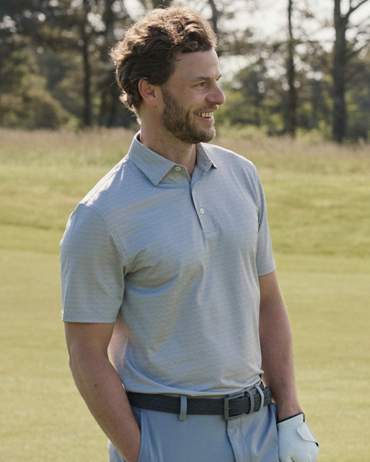Southern Tide Driver ST Geo Printed Polo For Men|Sale