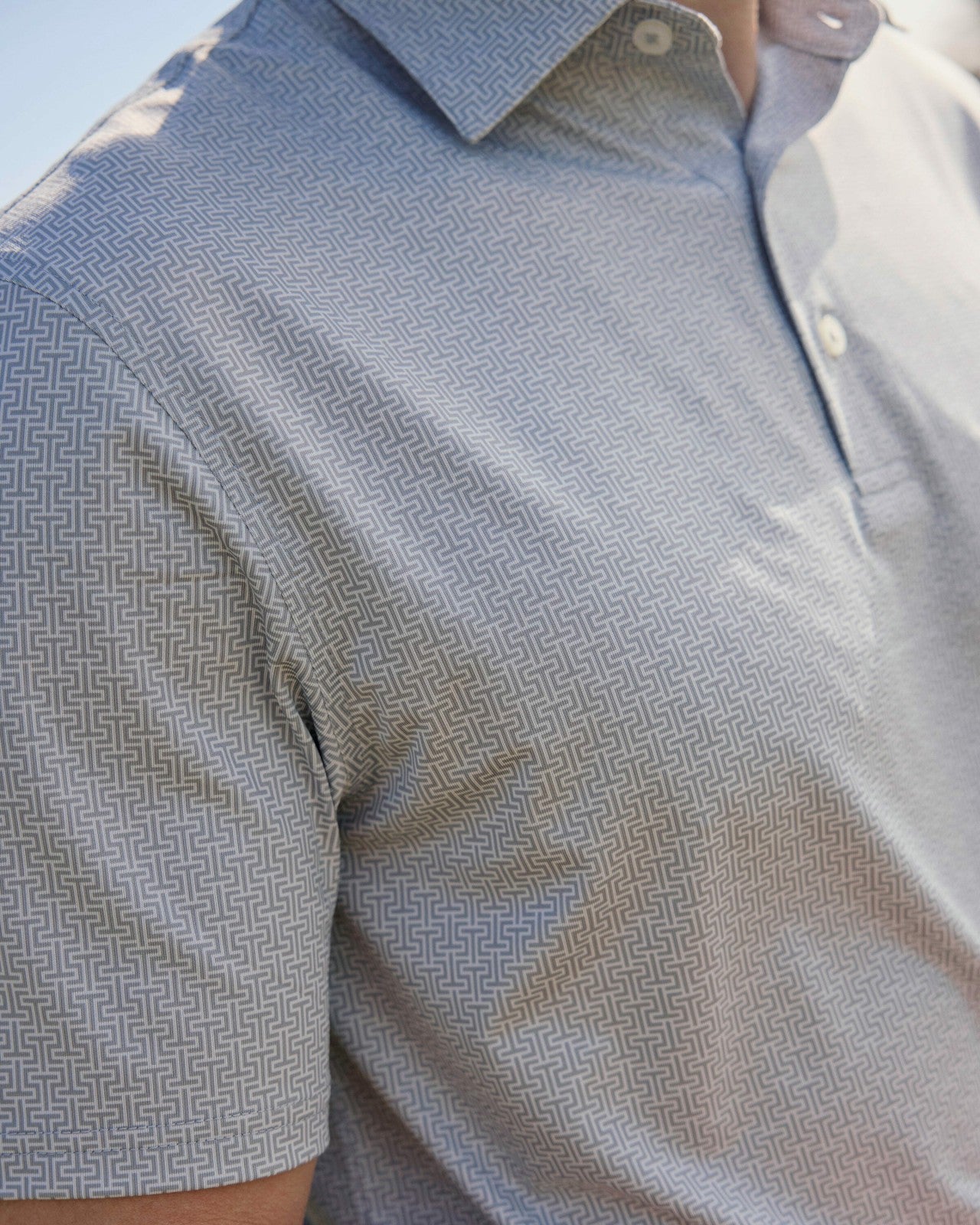 Southern Tide Driver ST Geo Printed Polo For Men|Sale