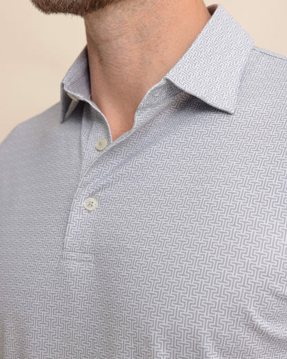 Southern Tide Driver ST Geo Printed Polo For Men|Sale