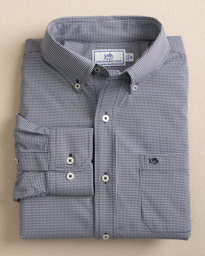 Southern Tide Gingham Intercoastal Performance Sport Shirt For Men|Sale