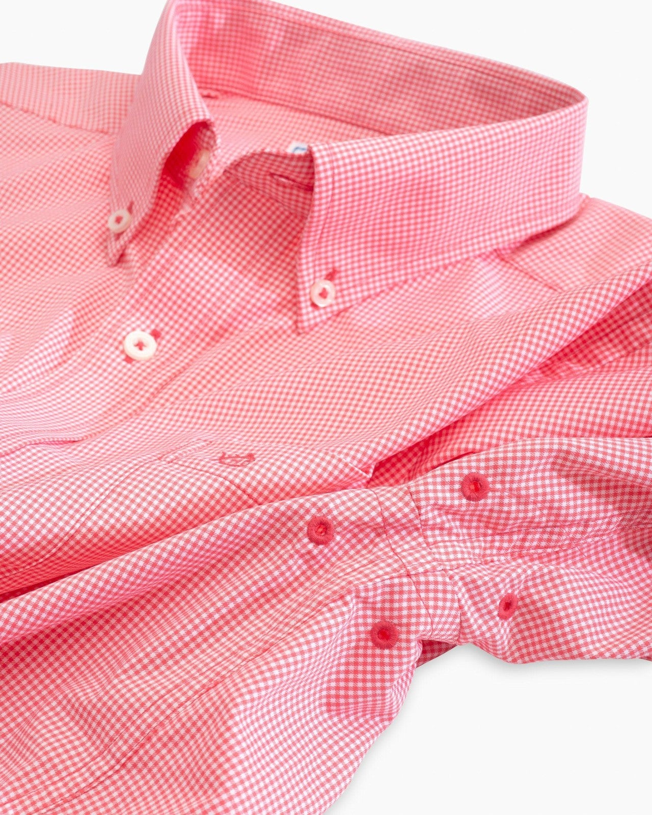 Southern Tide Gingham Intercoastal Performance Sport Shirt For Men|Sale