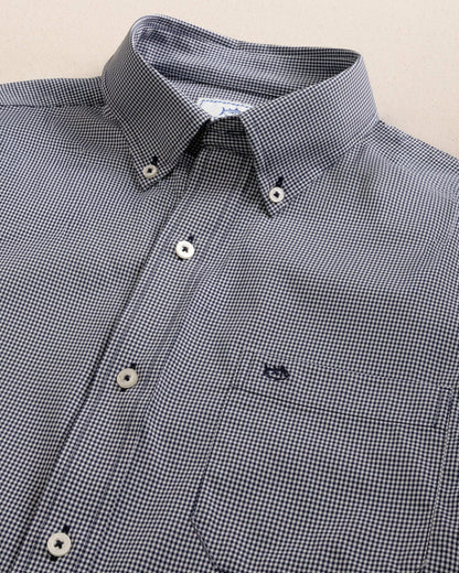 Southern Tide Gingham Intercoastal Performance Sport Shirt For Men|Sale