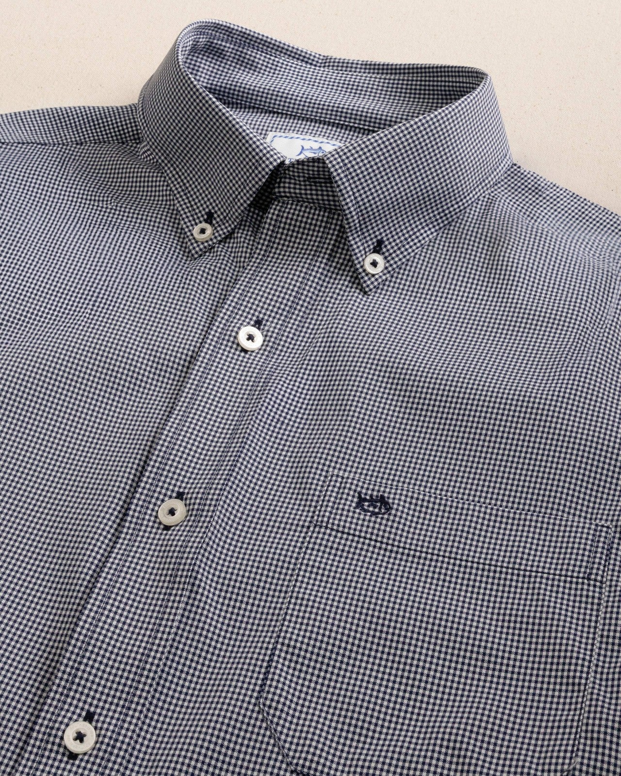 Southern Tide Gingham Intercoastal Performance Sport Shirt For Men|Sale