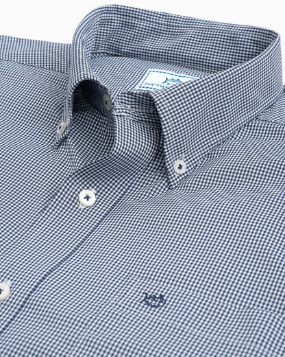Southern Tide Gingham Intercoastal Performance Sport Shirt For Men|Sale