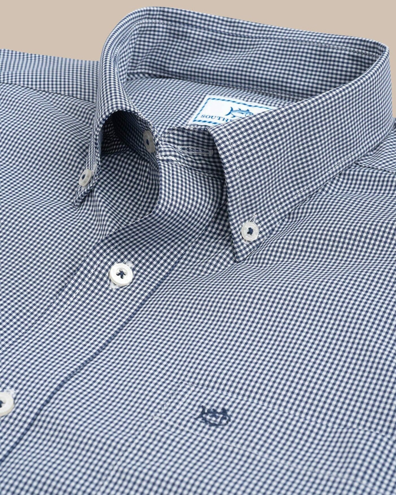 Southern Tide Gingham Intercoastal Performance Sport Shirt For Men|Sale