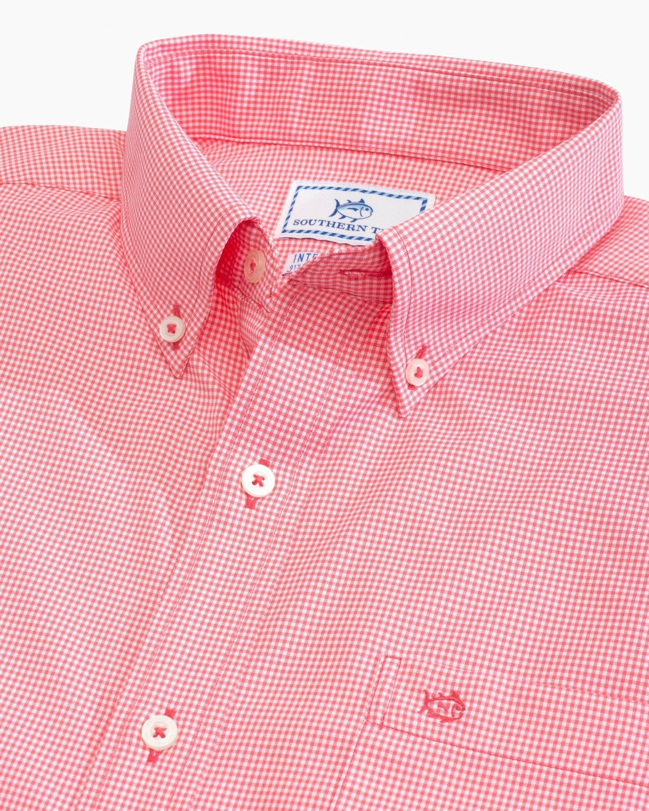 Southern Tide Gingham Intercoastal Performance Sport Shirt For Men|Sale