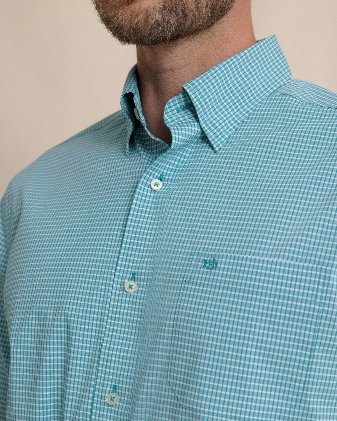 Southern Tide Crofton Plaid Charleston Sport Shirt - Spruce For Men|Sale