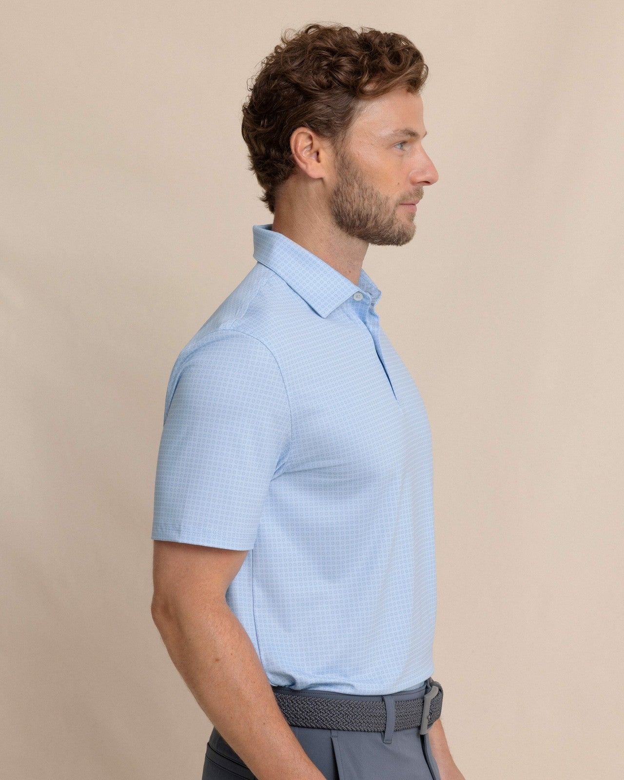 Southern Tide Driver Spring Geo Printed Polo For Men|Sale
