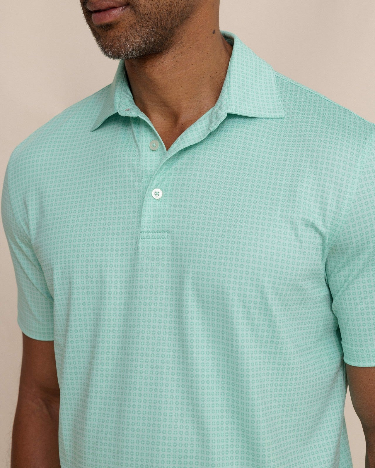 Southern Tide Driver Spring Geo Printed Polo For Men|Sale