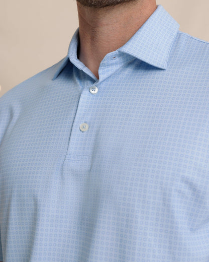 Southern Tide Driver Spring Geo Printed Polo For Men|Sale