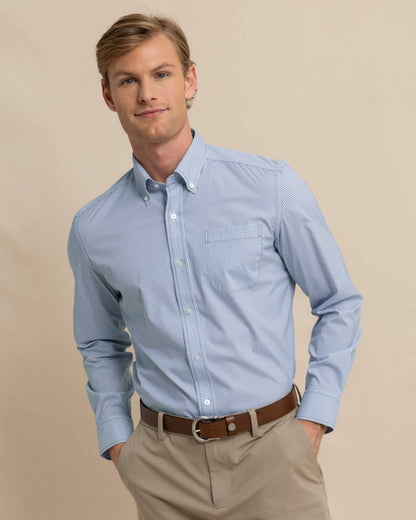 Southern Tide Rosemont Plaid Performance Sport Shirt For Men|Sale