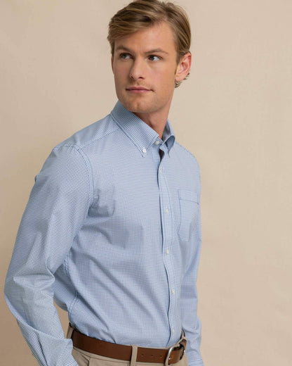 Southern Tide Rosemont Plaid Performance Sport Shirt For Men|Sale