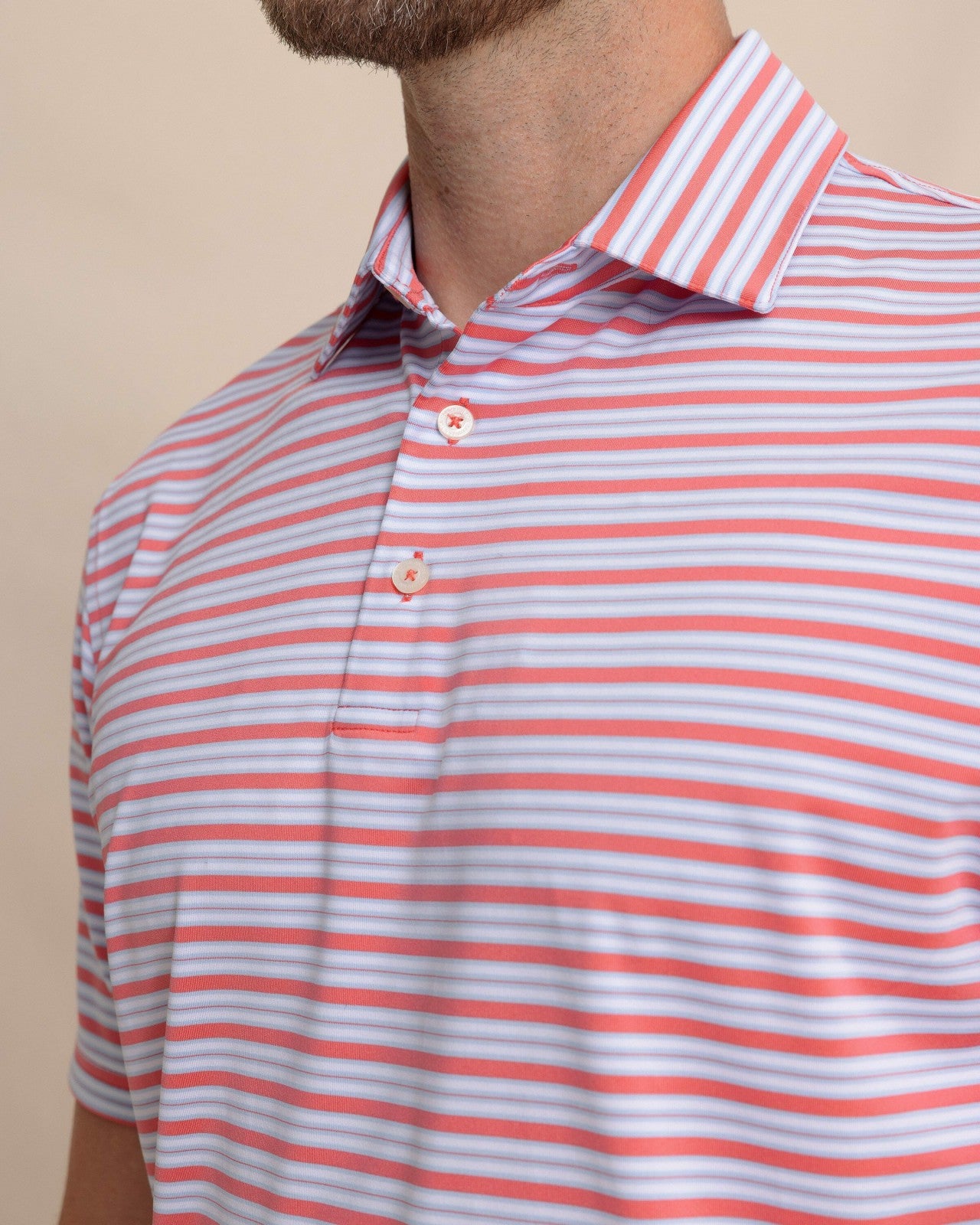 Southern Tide Driver Ocean Hill Stripe Polo For Men|Sale