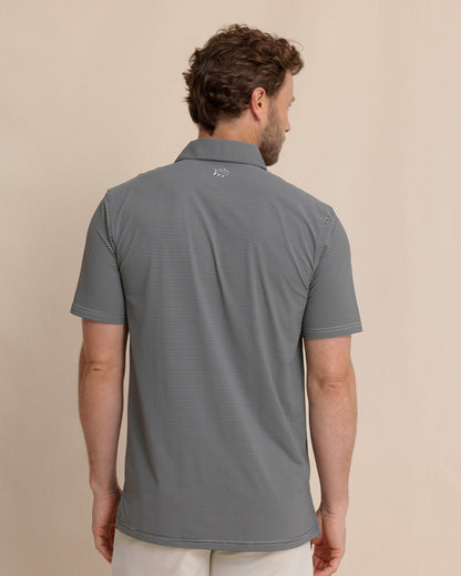 Southern Tide brrr°®-eeze Meadowbrook Stripe Polo - Steel For Men|Sale
