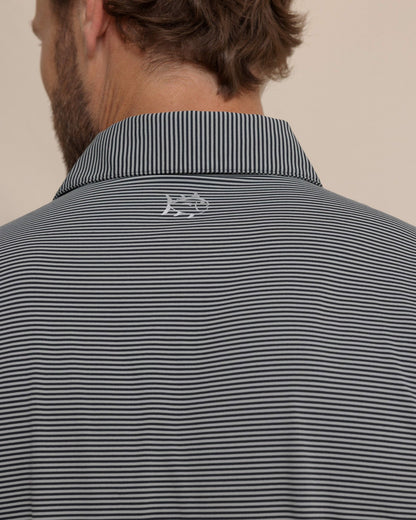 Southern Tide brrr°®-eeze Meadowbrook Stripe Polo - Steel For Men|Sale