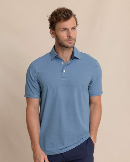 Southern Tide brrr°® Meadowbrook Stripe Polo - Ocean Channel For Men|Sale