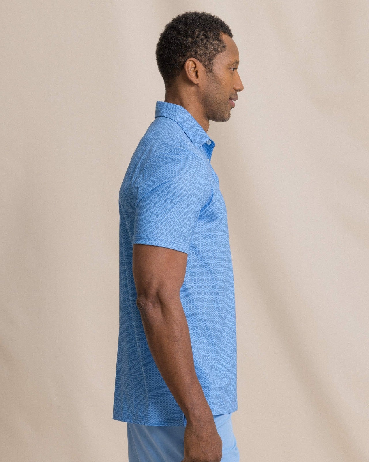 Southern Tide Driver Seaside Geo Printed Polo For Men|Sale