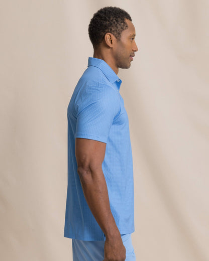 Southern Tide Driver Seaside Geo Printed Polo For Men|Sale