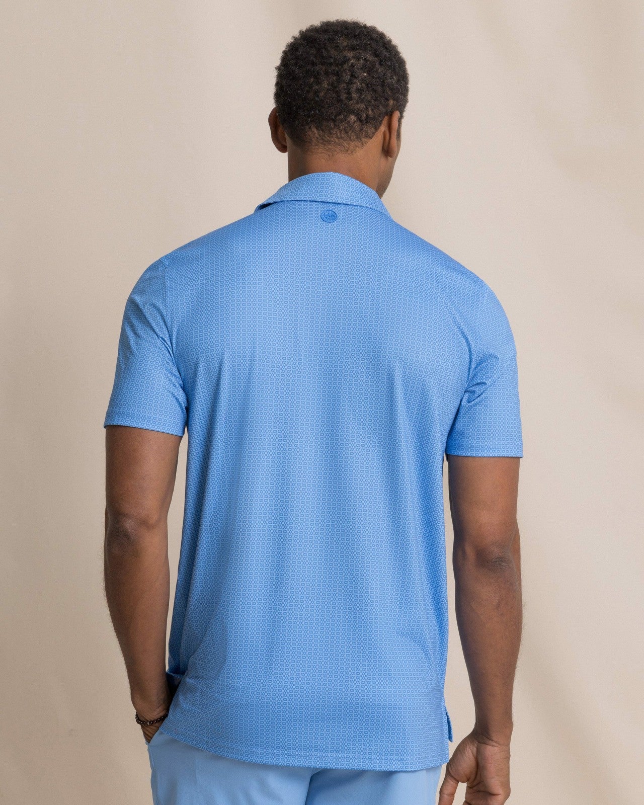 Southern Tide Driver Seaside Geo Printed Polo For Men|Sale