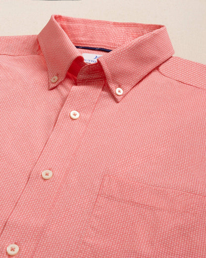 Southern Tide Eastport Heather brrr°® Short Sleeve Sport Shirt For Men|Sale
