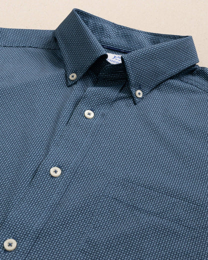 Southern Tide Eastport Heather brrr°® Short Sleeve Sport Shirt For Men|Sale