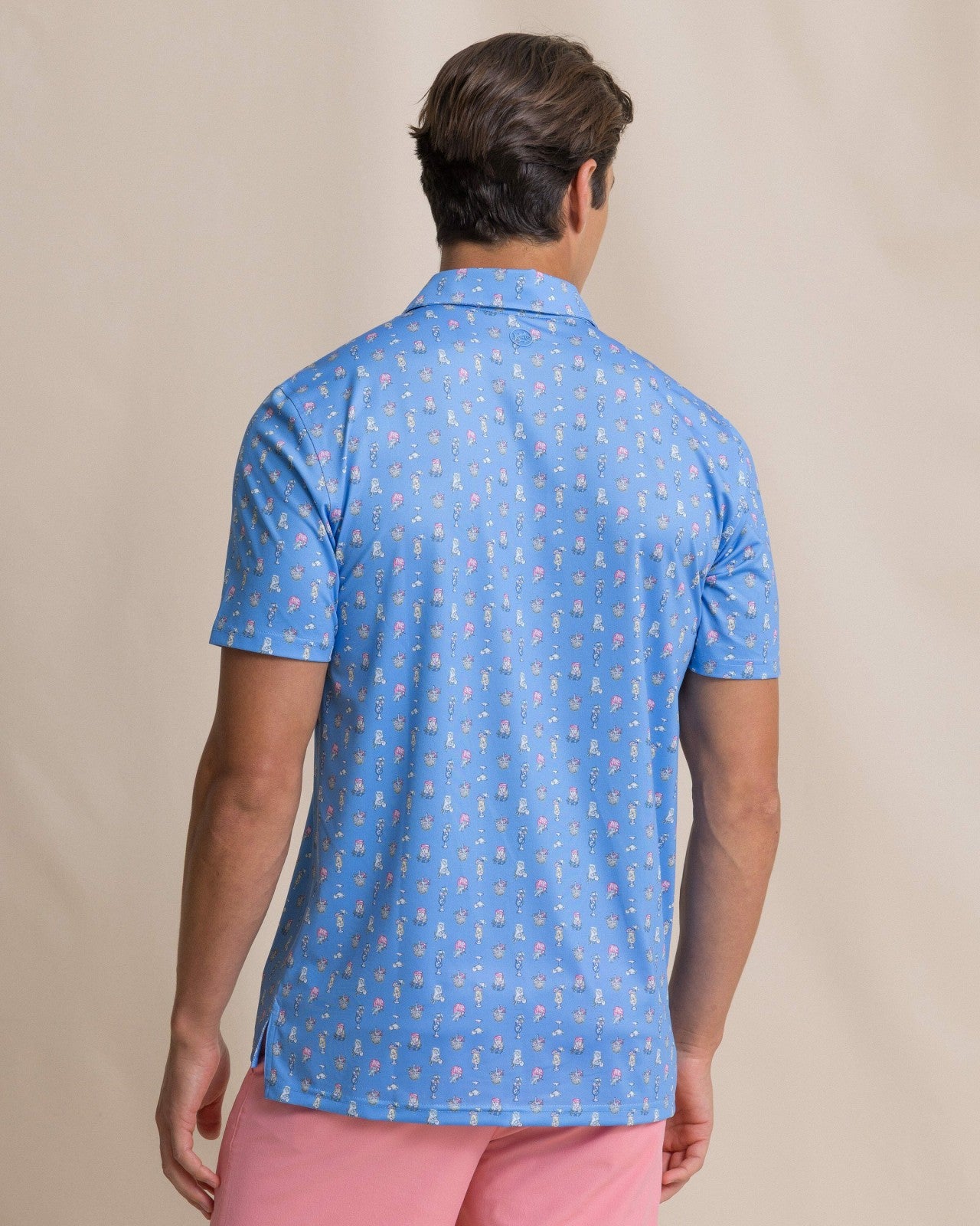 Southern Tide Driver Tropical Drink Printed Polo For Men|Sale